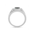thumbnail image 4 of FB Jewels Sterling Silver Mens Round Black Color Enhanced Diamond Solitaire Ring 1/2 Cttw Size 11, 4 of 4
