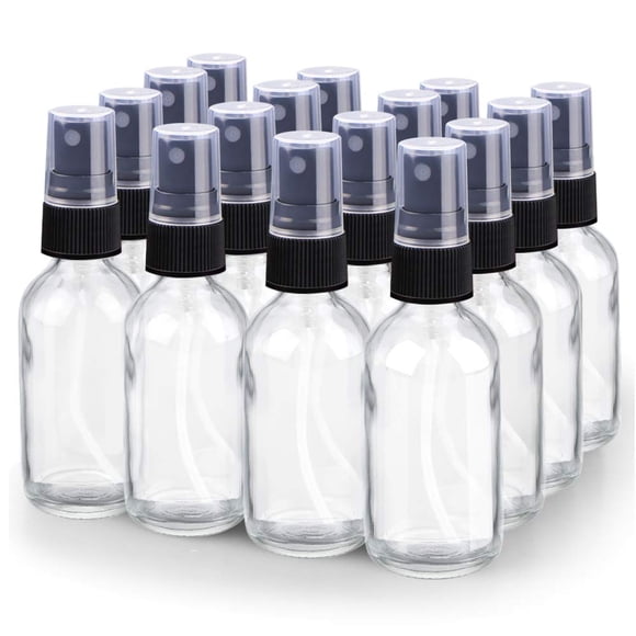 Botella de aerosol Wedama de vidrio Fine Mist de 60 ml recargable (paquete de 16)