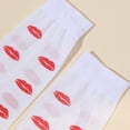 thumbnail image 4 of Tiqkatyck Ankle Socks Clearance, Women Girls Valentine's Day Socks Heart Love Prints Socks Party Costume Accessories Compression Socks for Women Crew Socks for Women No Show Socks Womens White, 4 of 4