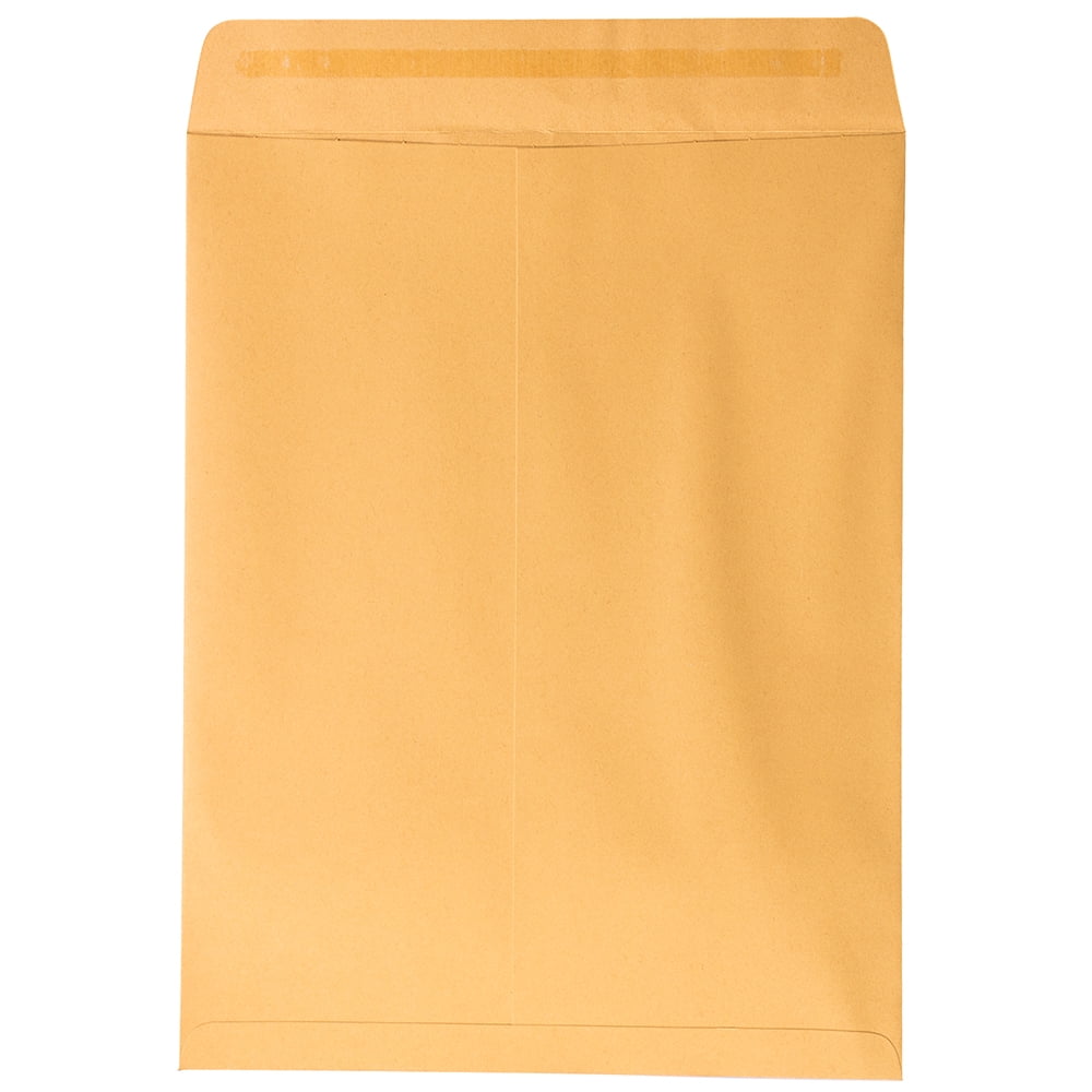 JAM Paper Open End Catalog Envelopes, 10 x 13, Brown Kraft Manila, 50 per Pack