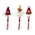 thumbnail image 5 of Christmas Hat for Dog and Cats Holiday Santa Headwear Costume Headwear Dog Cats Christmas Props for Small Pet, 5 of 8