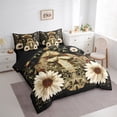 thumbnail image 3 of Castle Fairy Teens Gothic Moth Twin Bedding Sets,Chic Floral Daisy Bedding Comforter Set, 3 of 8