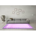 thumbnail image 3 of Ahgly Company Indoor Square Solid Purple Modern Area Rugs, 3' Square, 3 of 4