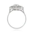 thumbnail image 2 of Art Deco Toi Moi Women's Anniversary Ring, Two Stone Halo Vintage Wedding Ring, 2.2 Ct Round Cut simulated Diamond, 14K White Gold Plated, Proposal Promise Engagement Ring For Her Special Ocassion, 2 of 5