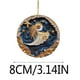 thumbnail image 5 of RKSTN christmas deals 8CM/3.14IN Christmas Mysterious Navy Blue And Gold Pendant Christmas Acrylic, 5 of 5