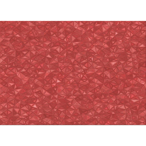 Ahgly Company Indoor Rectangle Patterned Red Area Rugs, 7' x 10'
