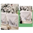 thumbnail image 3 of 2 Packs Christmas Chair Covers Dining Chair Slipcover, Christmas Plush Snowflake Embroidery Chair Cover For Home Holiday Party Decor, 3 of 5