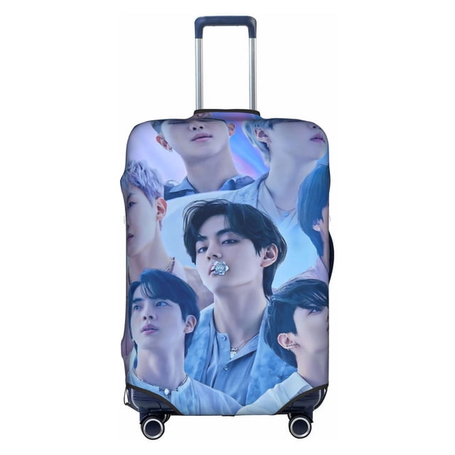BTS Kpop Bangtan Boys Funda De Equipaje Lavable Protector De Maleta Antiarañazos Para De 18 A 32 Pulgadas huangjie unisex
