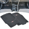 thumbnail image 3 of Motor Trend FlexTough Plus 2 Piece Front Car Floor Mats, Black Deep Dish Contour Liners, Heavy Duty Rubber Floor Mats for Car SUV Truck & Van, All Weather Protection, Universal Fit, Trim to Fit, 3 of 8