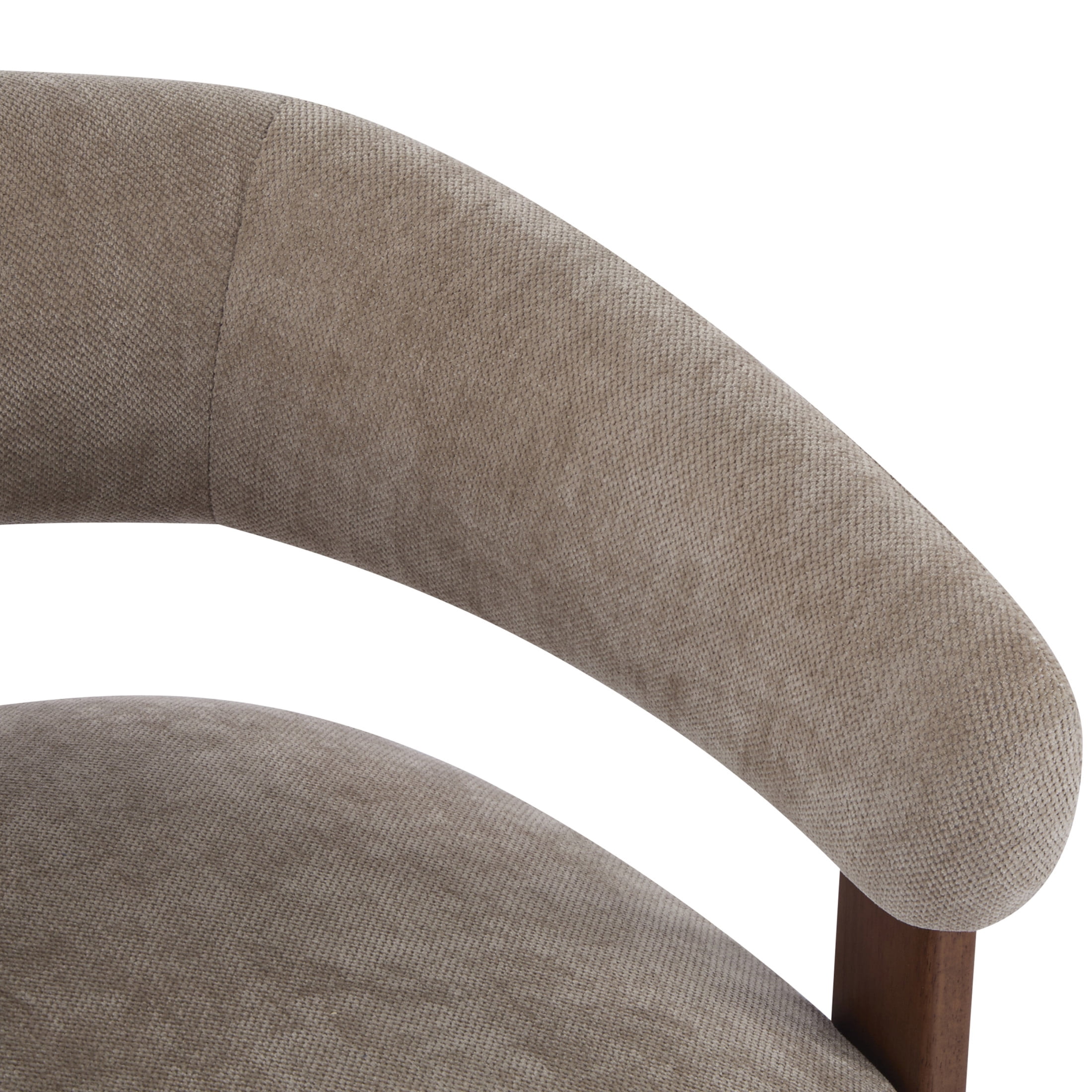 Christopher Knight Home 31" Modern Upholstered Accent Armchair with Wooden Legs, Light Brown, Set of 2