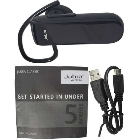 Jabra Classic Wireless Bluetooth Version 4.0 Headset With A2DP Stereo and 9 Hours Music / Talk Time -