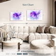 thumbnail image 4 of Elephant Stock Abstract Purple Strands Wall Art - Horizontal Canvas Wall Art - Living Room Wall Decor - Abstract Canvas - Blue And Beige Decor - 36" x 24", 4 of 6