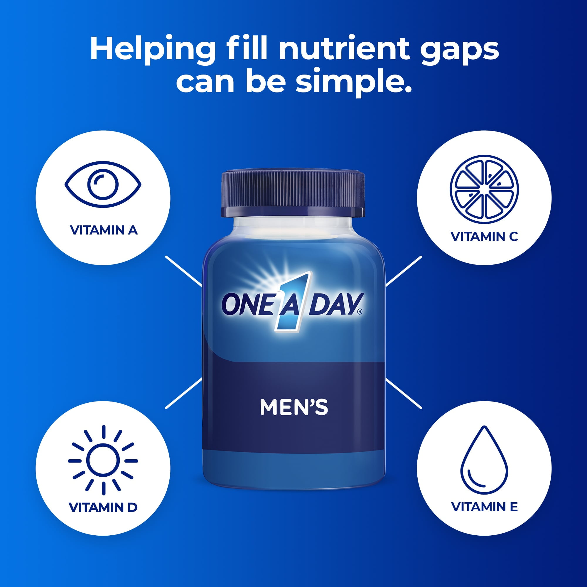 One A Day Men's VitaCraves Gummies, Multivitamins for Men, 70 Count