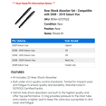 thumbnail image 2 of Rear Shock Absorber Set - Compatible with 2008 - 2010 Saturn Vue 2009, 2 of 2