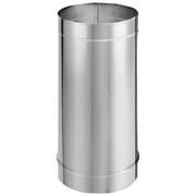 DuraVent DuraBlack 8 Inch Diameter Single Wall Stainless Steel Stove Pipe