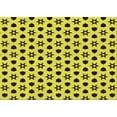 thumbnail image 1 of Ahgly Company Machine Washable Indoor Rectangle Transitional Canary Yellow Area Rugs, 2' x 5', 1 of 7