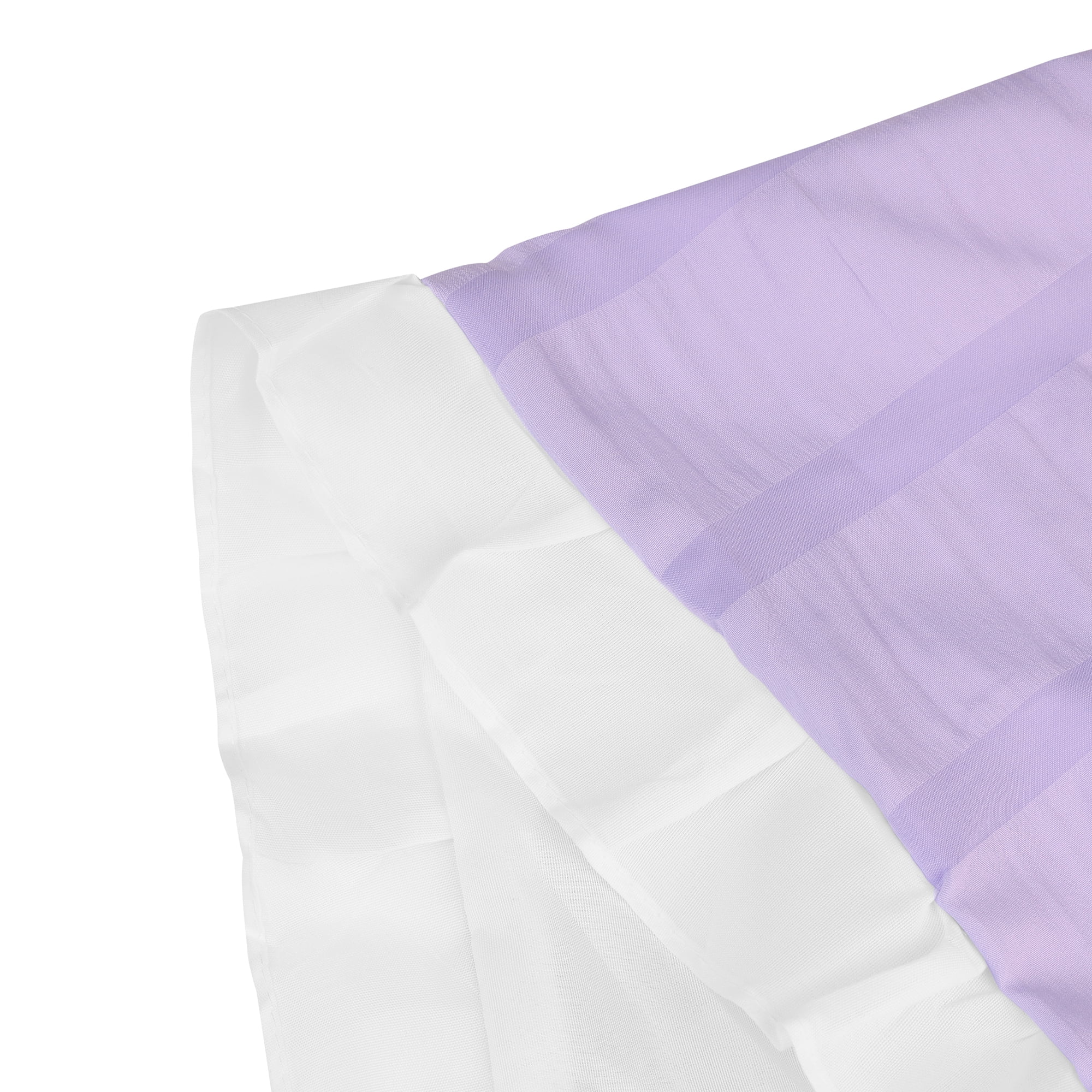Unique Bargains Polyester Ruffles Pleated Pillow Shams Set of 2 with Envelope Closure Purple Queen