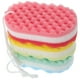 thumbnail image 1 of 3 esponjas de baño para exfoliar el cuerpo, limpias y exfoliantes, con cuerda para colgar, para mujeres y hombres., 1 of 6