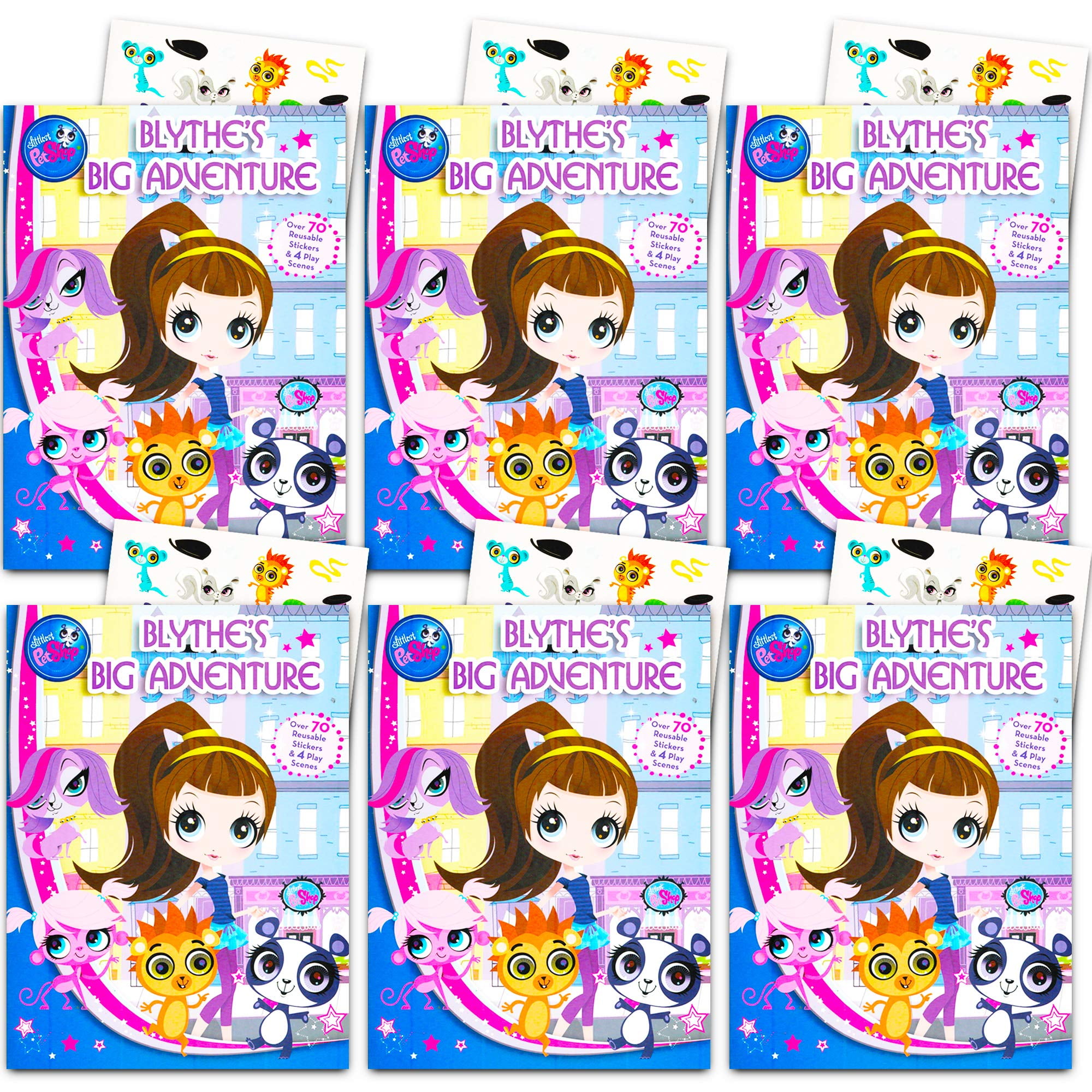 Littlest Pet Shop Party Favors Pack -- Bundle Includes 6 Activity Books ...