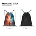 thumbnail image 4 of Bingfone Red And Blue Sky Dragon Drawstrings Backpacks Bags for Men Women Gym Drawstrings Bag-Small, 4 of 8