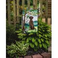 thumbnail image 2 of Carolines Treasures CK2021GF Under the Tree Chocolate Labrador Garden Size Flag, 2 of 3