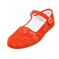 thumbnail image 2 of Women's Mary Jane Shoes Brocad Flat Slip On Cotton Ballet Colors, 2 of 2