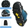 thumbnail image 2 of Ice Cleats Snow Traction Cleats Crampons for Walking on Snow and Ice 28 Studs Overshoe Rubber Anti Slip Crampons Slip-on Stretch Footwear, 2 of 6