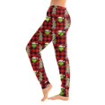 thumbnail image 2 of Women Christmas Print Lounge Pants Drawstring Soft Sleepwear Holiday Pajama Bottoms Comfy Homewear Trousers for Family Gatherings, 2 of 6