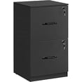 thumbnail image 1 of VASAGLE 2 Drawers File Cabinet with Lock, Printer Stand, Office Filing Cabinet Organizer, for A4 and Letter Size Documents, Ink Black, 1 of 7