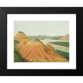 thumbnail image 2 of George Catlin 14x12 Black Modern Framed Museum Art Print Titled - View in the Big Bend of the Upper Missouri (1832), 2 of 5