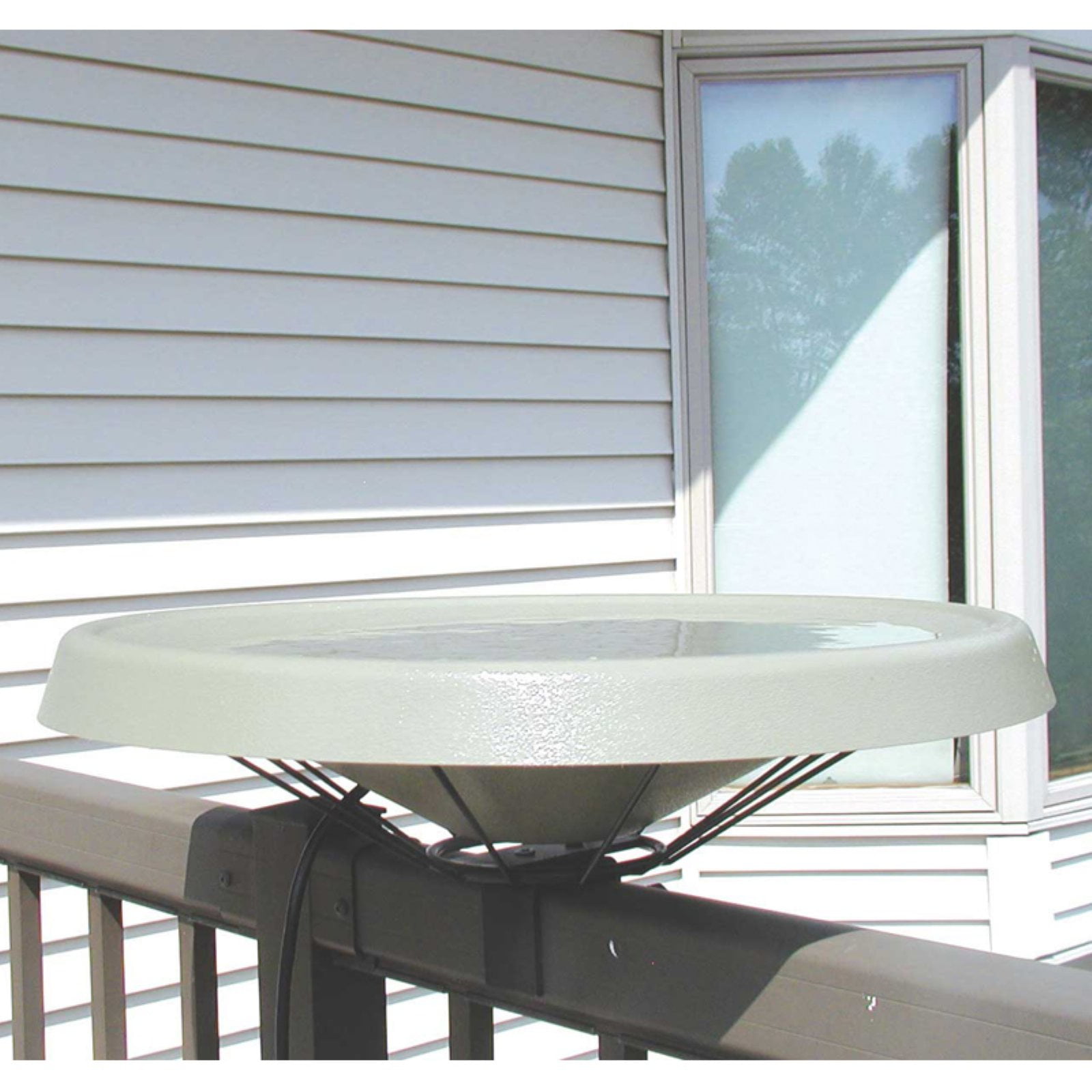 Birds Choice Heated Birdbath Deck Mount by Backyard Nature Products Inc