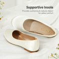 thumbnail image 4 of Zapatos DREAM PAIRS Bailarinas Slip-On para Niñas en Marfil, 4 of 6