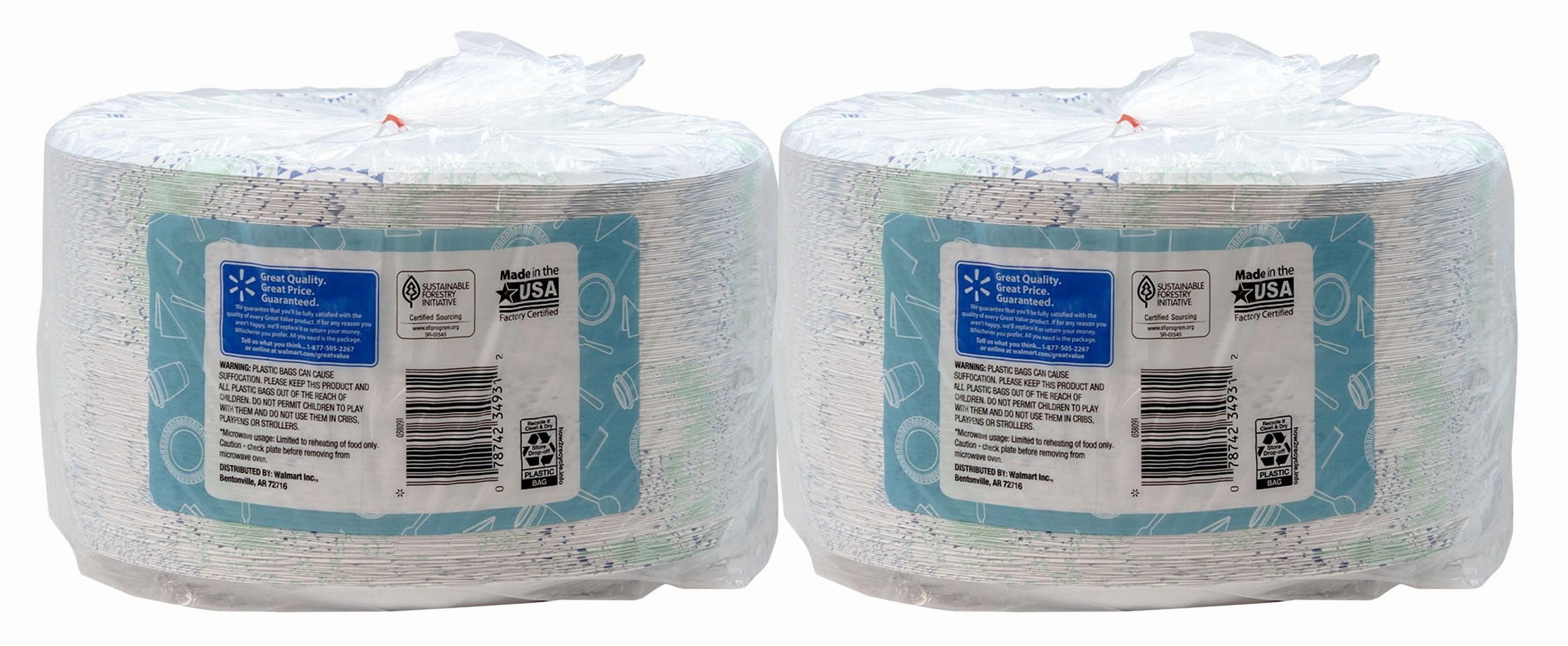 Great Value Everyday Disposable Paper Plate 10", 300 Count