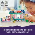 thumbnail image 5 of LEGO Friends Heartlake Downtown Diner 41728 Building Toy - Restaurant Pretend Playset with Food, Includes Mini-Dolls Liann, Aliya, and Charli, Birthday Gift Toy Set for Boys and Girls Ages 6+, 5 of 8