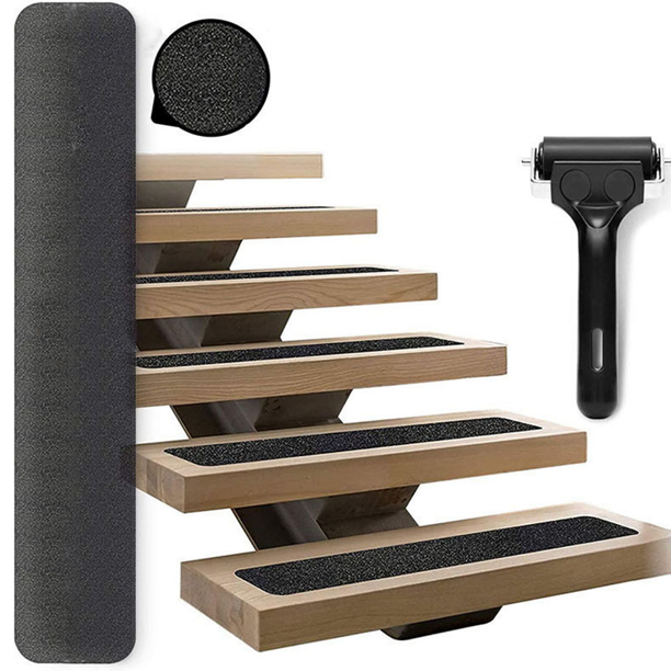 15 Tiras Antideslizantes para Escaleras Tiras Antideslizantes Exfoliante Transparente Peva Agradable para La Piel Escalones de Goma Sin Rastro Tiras Antideslizantes Decoración del Hogar Decoración de