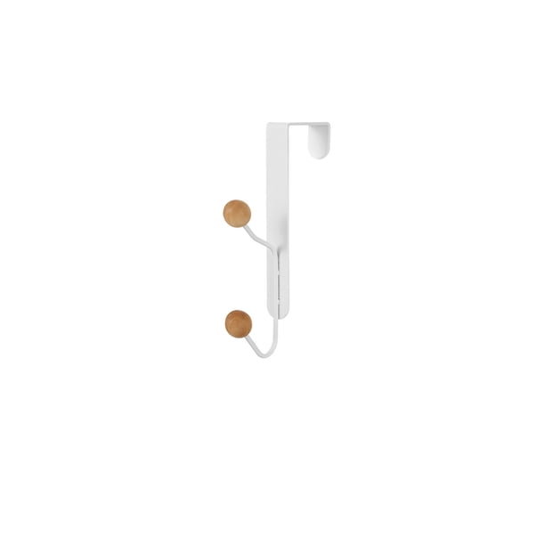 Sobre los Ganchos de la Puerta, Punch Libre Gancho de la Puerta Colgador 22x12x9.5cm, 4 Gancho para la Ropa Bolsa Sombrero, Adecuado para la Cocina Dormitorio Sala de Estar Baño Oficina