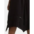 thumbnail image 3 of Terra & Sky Women's Plus Black Label Handkerchief Hem Midi Dress, Sizes 0X-4X, 3 of 4