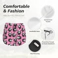 thumbnail image 6 of Lsque Cute Panda Printed Women's Running Shorts with Liner Pockets,Elastic Quick Dry Workout Athletic Gym Yoga Shorts,Womens High Waist Shorts-X-Large, 6 of 9