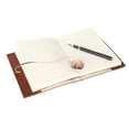thumbnail image 4 of Handmade Leather Refillable Journal with Tree of Life Design 7x5 inch, Lined Paper, Medium Size, 4 of 7