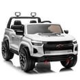 thumbnail image 6 of UBesGoo 24V 2 Seater Kids Ride on Car, Licensed Chevrolet Colorado Battery Powered Ride on Toys Truck with Remote Control, White, 6 of 8