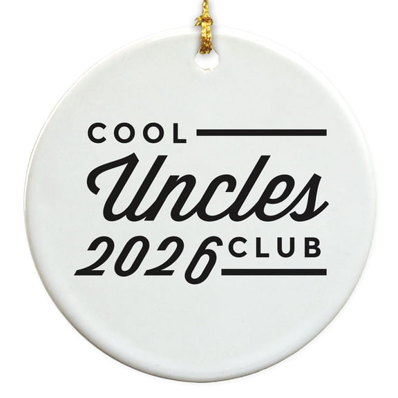 2026 Cool Uncle Christmas Round Disc Ornament