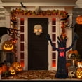 thumbnail image 3 of Northlight LED Lighted Terrifying Tree Outdoor Halloween Decoration - 55" - Purple Lights, 3 of 6