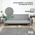 thumbnail image 4 of Sofá Cama Reclinable 3 Personas Sillón Minimalista 2 Posiciones Kingshouse gris, 4 of 8