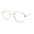 thumbnail image 4 of Hipster Metal Rectangle Double Bridge Blue Light Filtering Computer Glasses Gold, 4 of 8