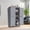 Mystic Gray, variant on LEDREM Bathroom Storage Floor Cabinet Organizer with 4 Doors & Adjustable Shelves, 43" Wooden Pantry Cabinet Freestanding for Small Spaces,Green