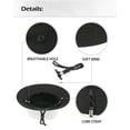 thumbnail image 2 of Zylioo 100% Cotton Packable Bucket Hats,Large Reversible Summer Hats For Women,Foldable Beach Sun Hat for Big Heads, 2 of 5