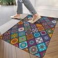 thumbnail image 3 of Boho Colored Square Pattern (3) Welcome Doormat for Indoor/Outdoor Entrance Boho Colored Square Pattern (3) Decoration Door Mat Kitchen Door Mat Bedroom Doormat 17x30 Inch, 3 of 6