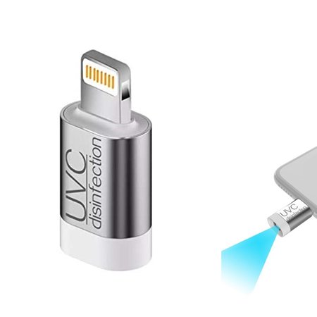 5S Instant UV-C Mini Sterilizer USB Mobile Phone Ultraviolet Germicidal Light Disinfection – Lightning Port (Apple)