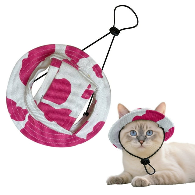 Chapeau de Soleil pour Chien et Chat Visière Réglable avec Trous pour Oreilles pour Escalade en Été