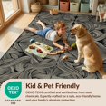 thumbnail image 4 of Design&I 9'x12' Washable Area Rug Abstract Minimalism Symmetrical Motif Repeating Lightweight Minimalist for Great Room, Large Living Giant Skid-Resistant, 4 of 7